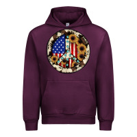 Mauve Wine Peace sign Urban Hoodie - JahusDesignShop