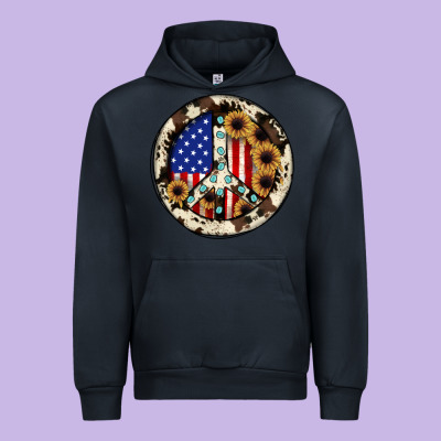 Peace Sign Urban Hoodie Designed By Jahusdesignshop