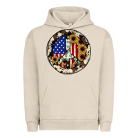 Pigment French Oak Peace sign Urban Hoodie - JahusDesignShop