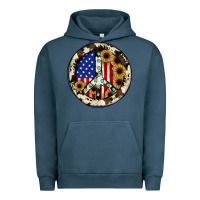 Pigment Midnight Navy Peace sign Urban Hoodie - JahusDesignShop