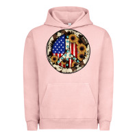 Pigment Salmon Peace sign Urban Hoodie - JahusDesignShop