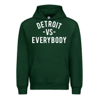 Forest Green det roit vs everybody Urban Hoodie - linhVisuals
