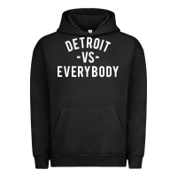 Pigment Black det roit vs everybody Urban Hoodie - linhVisuals