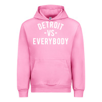 Fuchsia Pink det roit vs everybody Urban Hoodie - linhVisuals