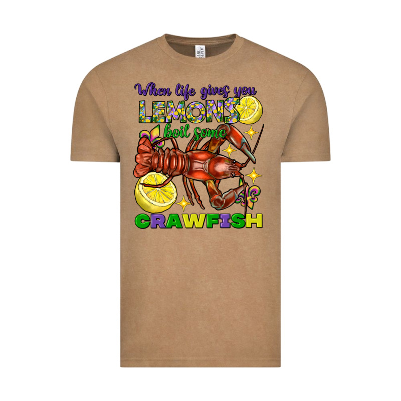 When Life Gives You Lemons Boil Some Crawfish Vintage Tee by FaDigitalArtStudio | Teevron