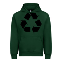 Forest Green Recycle Urban Hoodie - linhVisuals