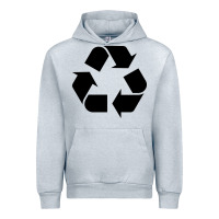 Heather Grey Recycle Urban Hoodie - linhVisuals
