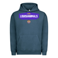 Pigment Midnight Navy LSU Louisianimals Urban Hoodie - linhVisuals