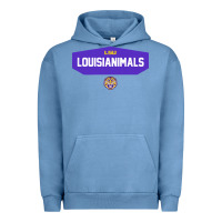 Pigment Pebble Blue LSU Louisianimals Urban Hoodie - linhVisuals
