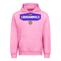 Fuchsia Pink LSU Louisianimals Urban Hoodie - linhVisuals