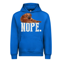 Cobalt nope lazy rhodesian ridgeback t shirt dog lover gift tee Urban Hoodie - linhVisuals