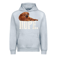 Heather Grey nope lazy rhodesian ridgeback t shirt dog lover gift tee Urban Hoodie - linhVisuals