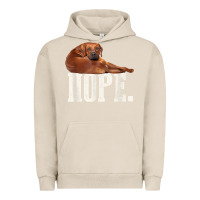 Pigment French Oak nope lazy rhodesian ridgeback t shirt dog lover gift tee Urban Hoodie - linhVisuals