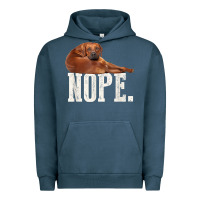 Pigment Midnight Navy nope lazy rhodesian ridgeback t shirt dog lover gift tee Urban Hoodie - linhVisuals