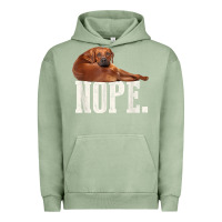 Pigment Oil Green nope lazy rhodesian ridgeback t shirt dog lover gift tee Urban Hoodie - linhVisuals