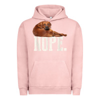Pigment Salmon nope lazy rhodesian ridgeback t shirt dog lover gift tee Urban Hoodie - linhVisuals