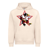 Sandshell Red Penguin 1990's Russian Urban Hoodie - linhVisuals