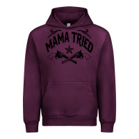 Mauve Wine mama tried guns Urban Hoodie - linhVisuals
