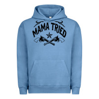 Pigment Pebble Blue mama tried guns Urban Hoodie - linhVisuals