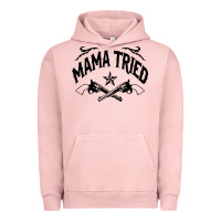 Pigment Salmon mama tried guns Urban Hoodie - linhVisuals