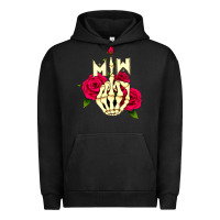 Pigment Black motionless in white Urban Hoodie - linhVisuals