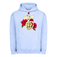Pigment Grape Ice motionless in white Urban Hoodie - linhVisuals