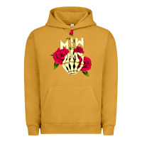 Pigment Peanut Butter motionless in white Urban Hoodie - linhVisuals