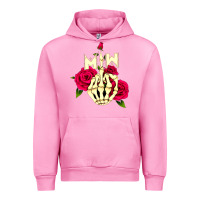 Fuchsia Pink motionless in white Urban Hoodie - linhVisuals