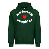 Forest Green funny 2nd second child   daughter for 2nd favorite kid sweatshirt Urban Hoodie - linhVisuals