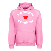Fuchsia Pink funny 2nd second child   daughter for 2nd favorite kid sweatshirt Urban Hoodie - linhVisuals