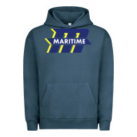 Pigment Midnight Navy massachusetts maritime academy Urban Hoodie - linhVisuals