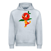 Heather Grey orange bird Urban Hoodie - linhVisuals