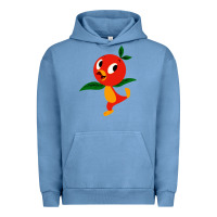 Pigment Pebble Blue orange bird Urban Hoodie - linhVisuals