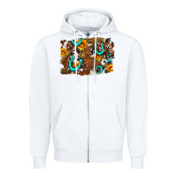 White western cowhide horseshoe sunflower background Zipper Hoodie - AdoDesignShop