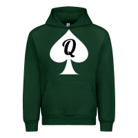 Forest Green queen of spades clothes for women   qos tee t shirt Urban Hoodie - linhVisuals