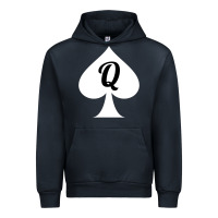 Navy queen of spades clothes for women   qos tee t shirt Urban Hoodie - linhVisuals