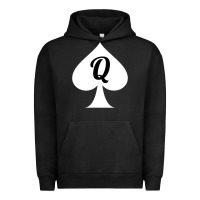 Pigment Black queen of spades clothes for women   qos tee t shirt Urban Hoodie - linhVisuals