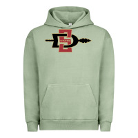 Pigment Oil Green san diego state aztecs Urban Hoodie - linhVisuals