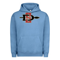 Pigment Pebble Blue san diego state aztecs Urban Hoodie - linhVisuals