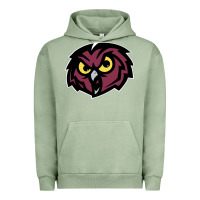 Pigment Oil Green temple owls Urban Hoodie - linhVisuals