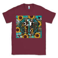 Burgundy western blessed sunflower's Classic Tee - RanaPortraitStore