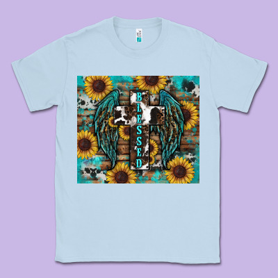 Western Blessed Sunflower's Classic Tee Designed By Ranaportraitstore