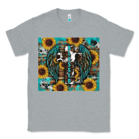 Heather Grey western blessed sunflower's Classic Tee - RanaPortraitStore