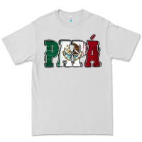 Dove Grey Mexican Flag Papá Premium Tee - Jasminsmagicworld
