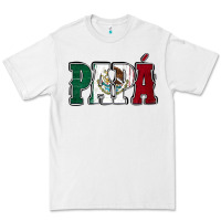 White Mexican Flag Papá Premium Tee - Jasminsmagicworld