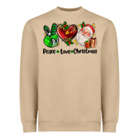Mushroom peace love  christmas Heavyweight Sweatshirt - AdoDesignShop