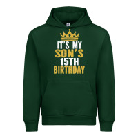 Forest Green it's my son's 15th birthday 15 years old boy t shirt Urban Hoodie - linhVisuals