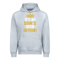 Heather Grey it's my son's 15th birthday 15 years old boy t shirt Urban Hoodie - linhVisuals