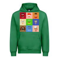 Emerald Muppets and Friends Urban Hoodie - linhVisuals