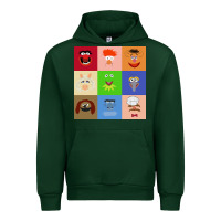 Forest Green Muppets and Friends Urban Hoodie - linhVisuals